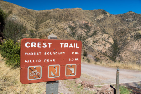 Huachuca Mountain Crest Trail Sign