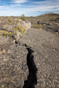 Crack in Lava Along Broken Loop