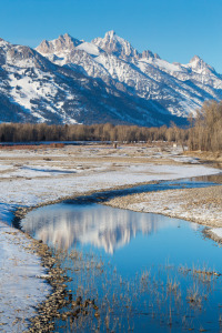 Early Winter on the Snake River in Wilson