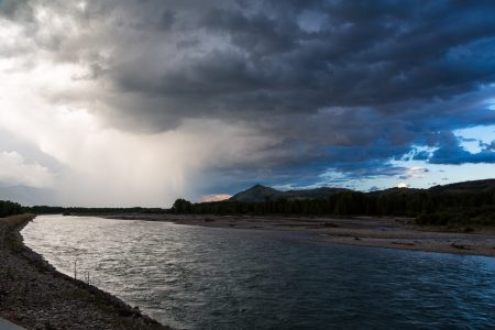 Thunderstorm over Snake River