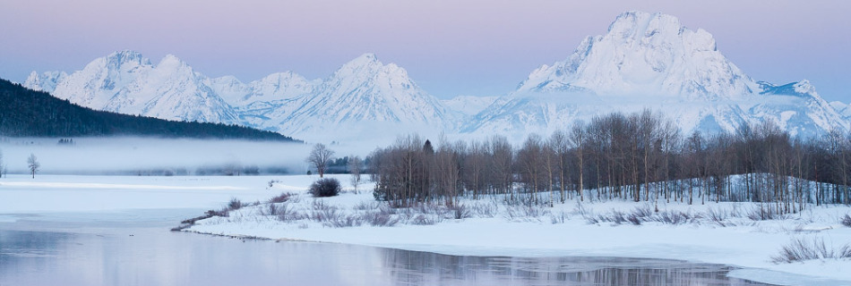 Oxbow Bend Winter Panoramic